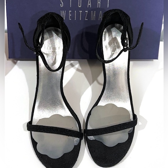 Stuart Weitzman Shoes - Stuart Weitzman Black Heels with Ankle Strap